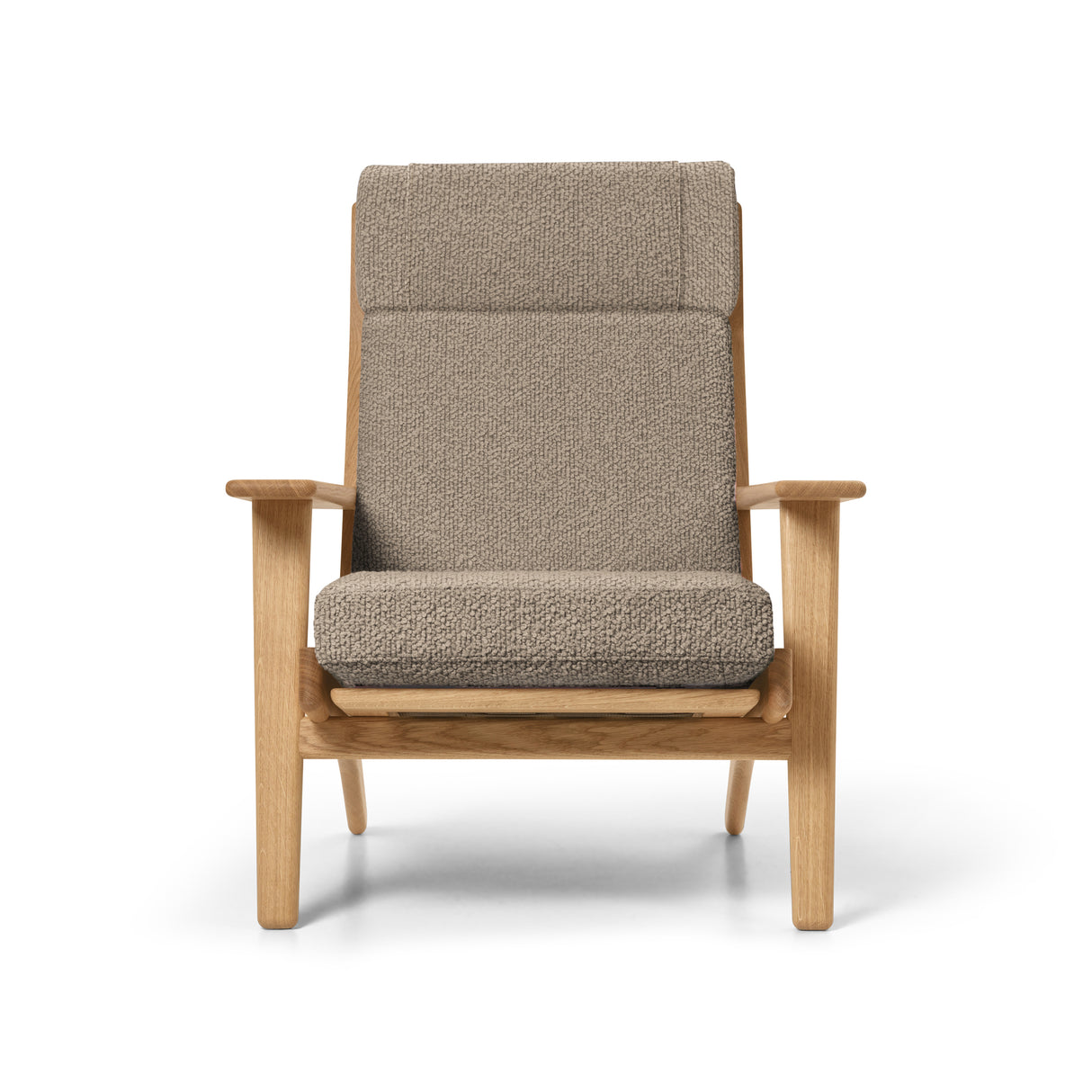 CH291 Lounge-Sessel von Hans J. Wegner - Geölte Eiche - Bute Storr 8006 Natural - Jacobsen Plus