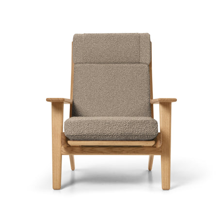 CH291 Lounge-Sessel von Hans J. Wegner - Geölte Eiche - Bute Storr 8006 Natural - Jacobsen Plus