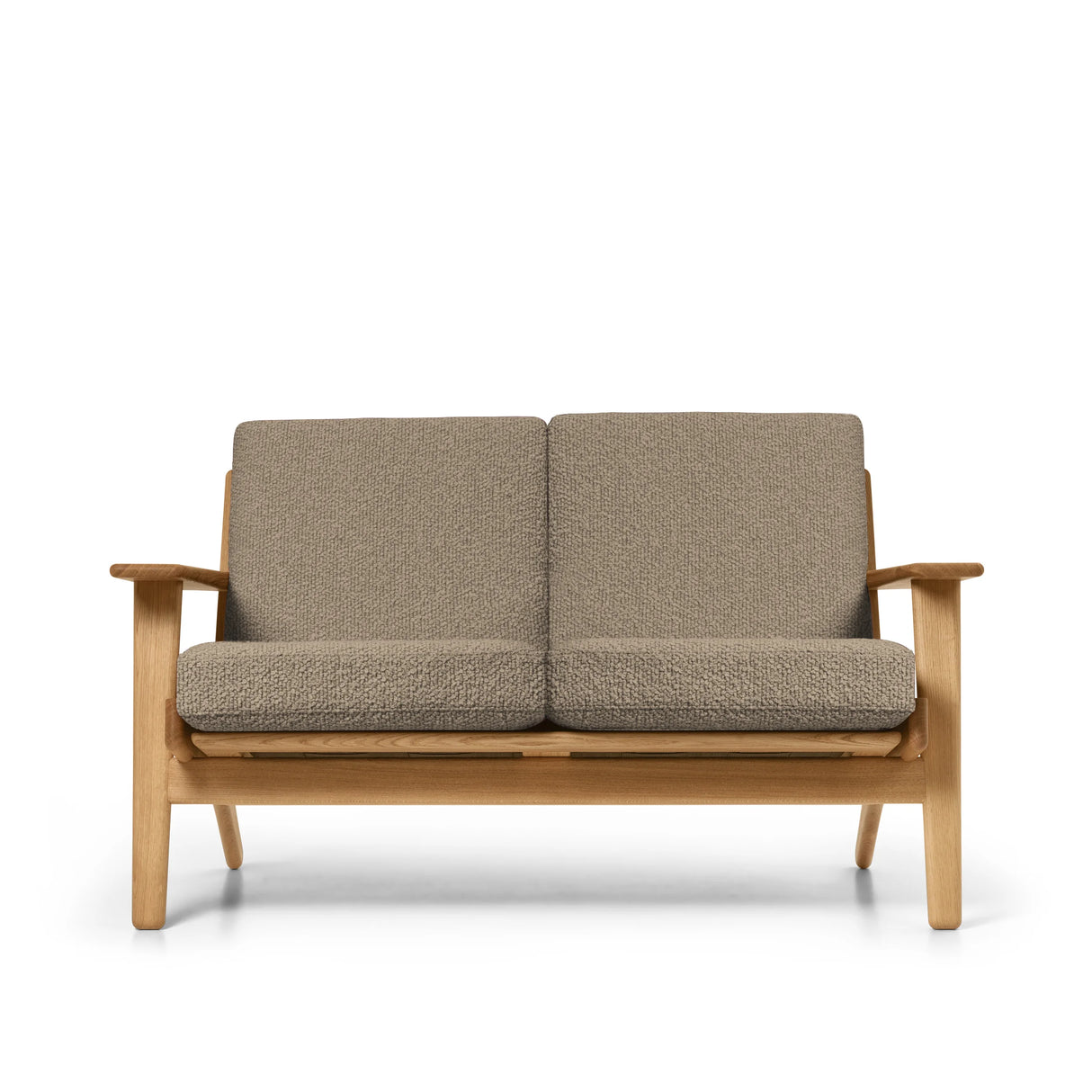 CH292 2 Pers. Sofa von Hans J. Wegner - Geölt Eiche - Bute Storr 8006 Natural - Jacobsen Plus