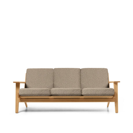 CH293 3 pers. Sofa von Hans J. Wegner - Olieret Eg - Bute Storr 8006 natural - Jacobsen Plus