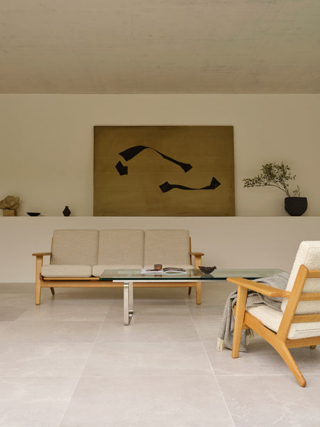 CH293 3 pers. Sofa von Hans J. Wegner - Geölte Eiche - Antoni 813 - Jacobsen Plus