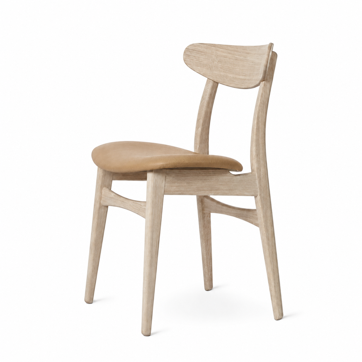 CH30P Spisestol, sæbebehandlet eg, Thor 325 læder af Hans J. Wegner - 2 - Jacobsen Plus
