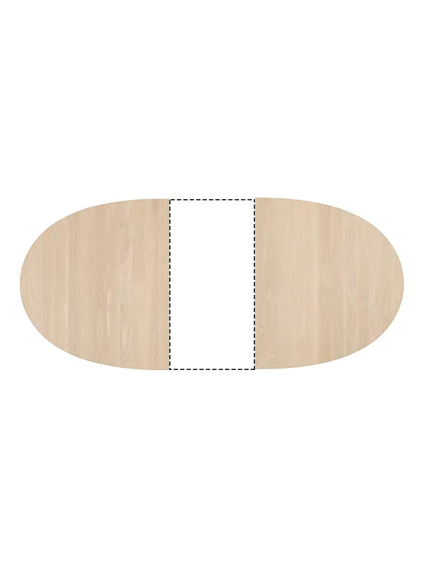 Tillægsplade til CH338/CH339 borde af Hans J. Wegner - Bøg / Sæbe - Jacobsen Plus