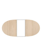 Tillægsplade til CH338/CH339 borde af Hans J. Wegner - Bøg / Sæbe - Jacobsen Plus