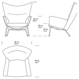 CH445 Wing Chair von Hans J. Wegner - 3 - Jacobsen Plus