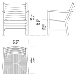 CH44 von Hans J. Wegner - Seife / Eg / Natur - Jacobsen Plus