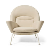 CH468 Oculus Stuhl, Umi Textil von Hans J. Wegner - Umi 61322 mit Clay White Gestell - Jacobsen Plus
