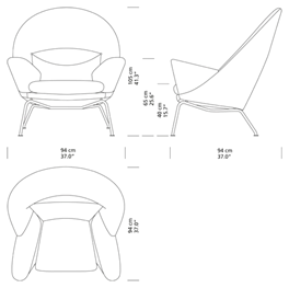 CH468 Oculus Chair von Hans J. Wegner - 8 - Jacobsen Plus
