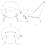 CH468 Oculus Chair von Hans J. Wegner - 8 - Jacobsen Plus