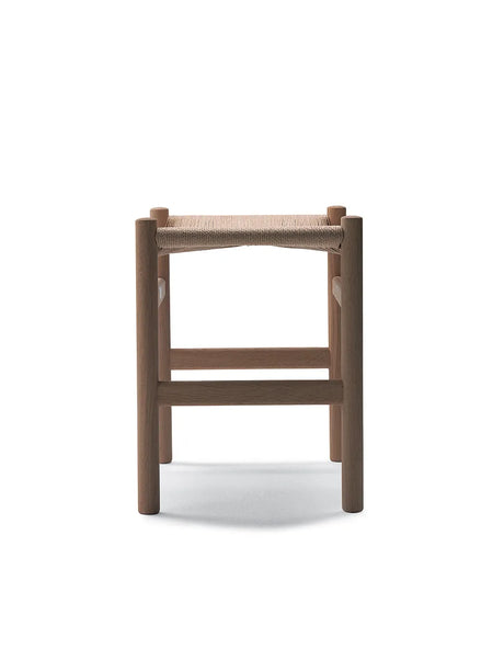 CH53 Hocker von Hans J. Wegner - Buche-Natur Geflecht / Seife / H: 39 cm - Jacobsen Plus