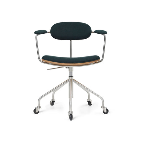 CH621 Swivel Stuhl, Eiche Öl von Hans J. Wegner - Textil / Vidar 1062 - Jacobsen Plus