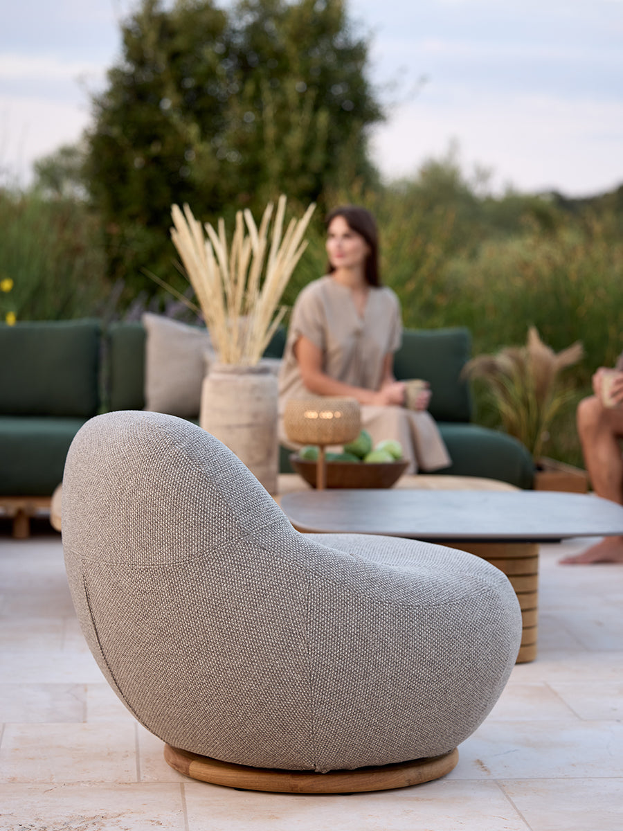 Gem Loungestol med Teak Drejefod fra Cane-line - 3 - Jacobsen Plus