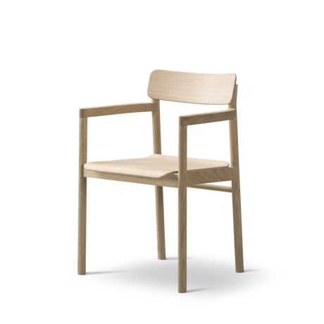 Post Esszimmerstuhl, Eiche lackiert von Fredericia Furniture - 2 - Jacobsen Plus