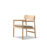 Fredericia Furniture CM3546 Post loungestol af Cecilie Manz - Lys olieret eg - Vidar 222 - Jacobsen Plus