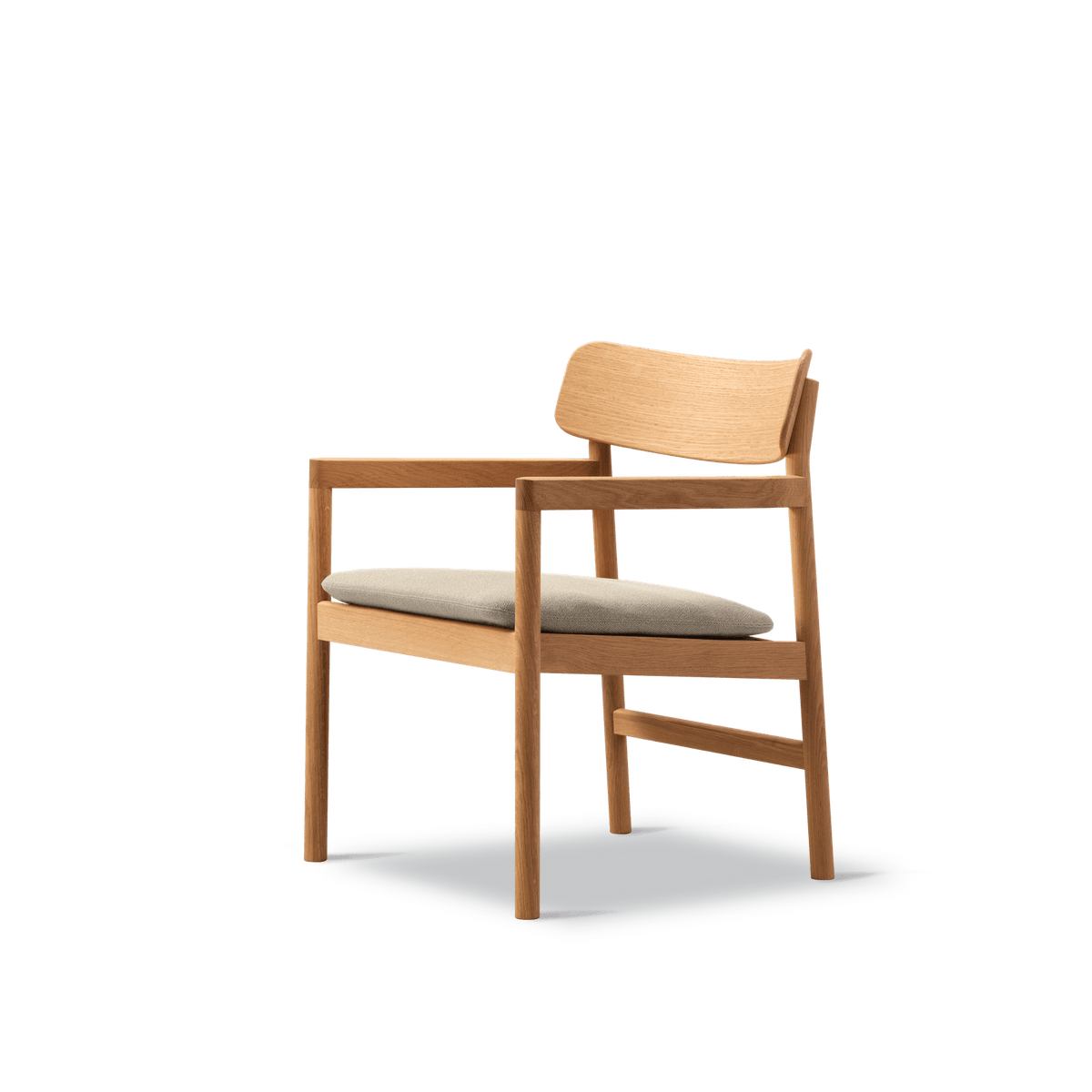 Fredericia Furniture CM3546 Post loungestol af Cecilie Manz - Olieret eg - Vidar 222 - Jacobsen Plus