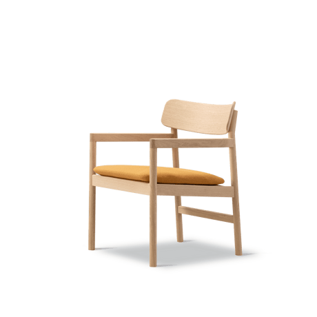 Fredericia Furniture CM3546 Post Lounge-Sessel von Cecilie Manz - Lys geölt Eiche - Vidar 472 - Jacobsen Plus