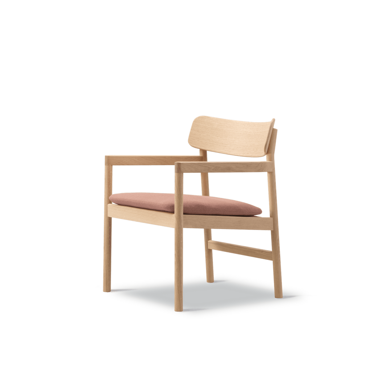 Fredericia Furniture CM3546 Post loungestol af Cecilie Manz - Lys olieret eg - Vidar 633 - Jacobsen Plus