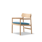 Fredericia Furniture CM3546 Post loungestol af Cecilie Manz - Lakeret eg - Vidar 733 - Jacobsen Plus