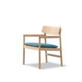 Fredericia Furniture CM3546 Post loungestol af Cecilie Manz - Lys olieret eg - Vidar 733 - Jacobsen Plus