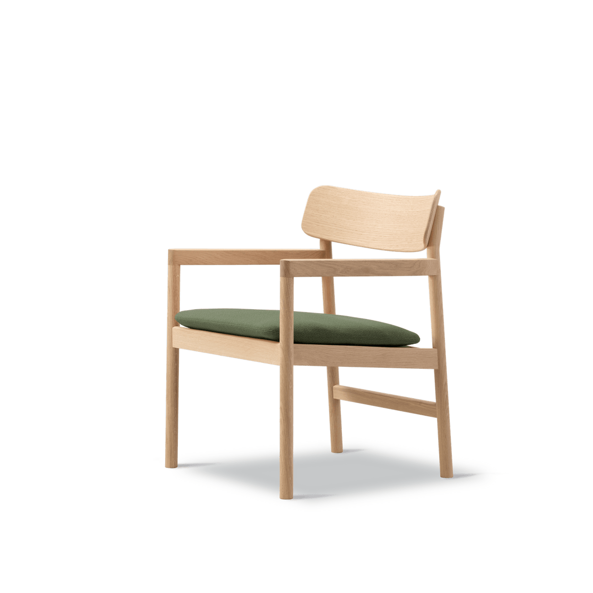 Fredericia Furniture CM3546 Post loungestol af Cecilie Manz - Lys olieret eg - Vidar 972 - Jacobsen Plus