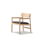 Fredericia Furniture CM3546 Post loungestol af Cecilie Manz - Lys olieret eg - Vidar duo 198 - Jacobsen Plus