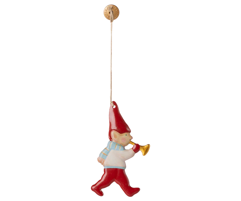 Metal ornament, Nisse med Trompet fra Maileg - 1 - Jacobsen Plus