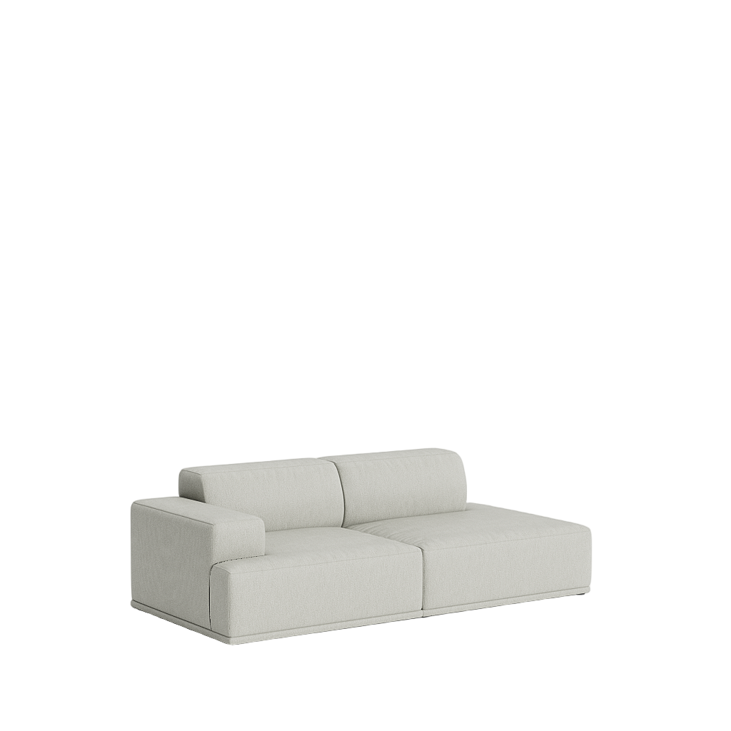 Connect Soft Modular 2 Pers. Sofa, Kombination 3 von Muuto - Clay 12 - Jacobsen Plus
