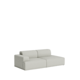 Connect Soft Modular 2 Pers. Sofa, Kombination 3 von Muuto - Clay 12 - Jacobsen Plus