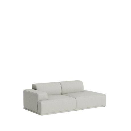 Connect Soft Modular 2 Pers. Sofa, Kombination 3 von Muuto - Clay 12 - Jacobsen Plus