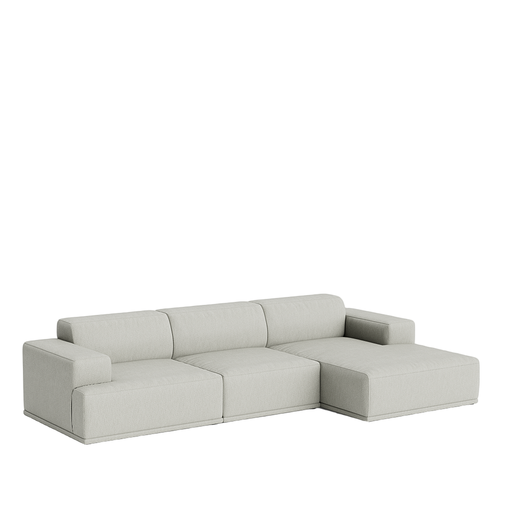 Connect Soft Modular 3-Sitzer-Sofa, Kombination 2 von Muuto - Clay 12 - Jacobsen Plus