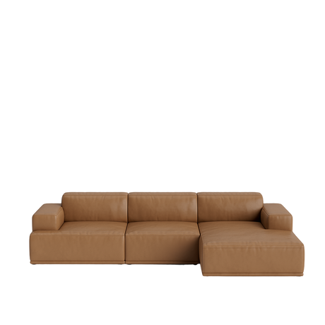 Connect Soft Modular 3-Sitzer-Sofa, Kombination 2 von Muuto - Refine Leder - Jacobsen Plus