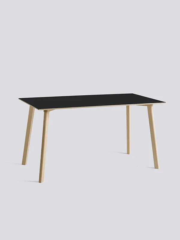 CPH Deux 210 Bord fra Hay - L140 x B75 x H73 cm / Ink black laminat / Ubehandlet bøg - Jacobsen Plus