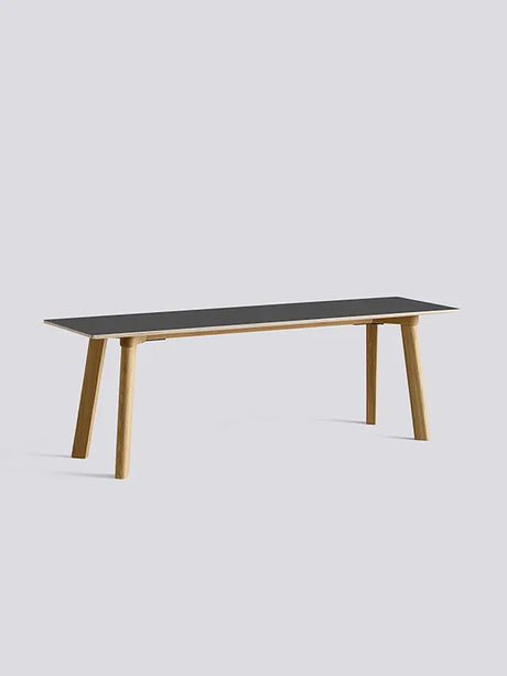 CPH Deux 215 Bank fra HAY - L140 x B35 x H45 cm / Stone grey Laminat / Lackierte Eiche - Jacobsen Plus