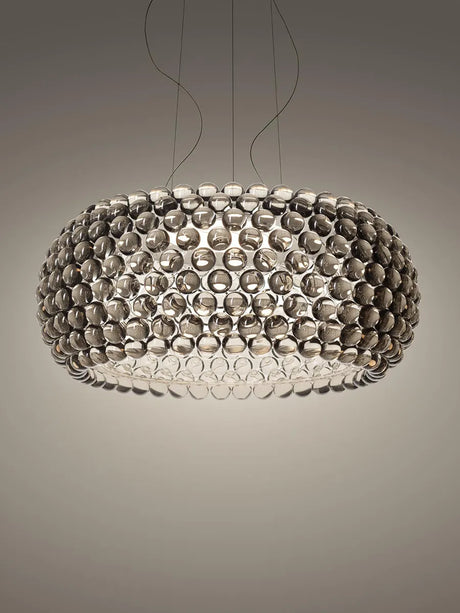 Caboche Plus Grande LED Pendelleuchte von Foscarini - Grau - Jacobsen Plus