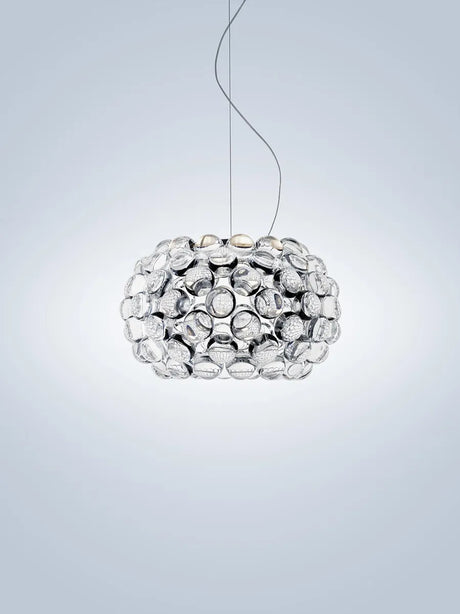 Caboche Plus Piccola LED Pendelleuchte von Foscarini - Grau - Jacobsen Plus