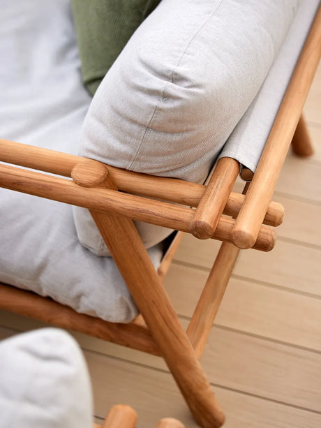 Sticks Lounge-Sessel, Teak von Cane-line - Sand, Cane-line Natté - Jacobsen Plus