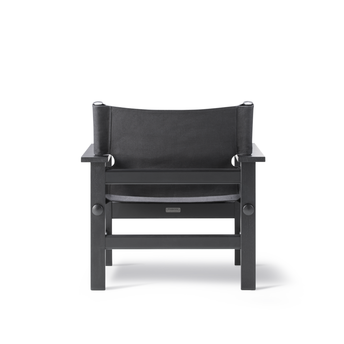 The Canvas Chair, schwarzlackierte Eiche, schwarzes Canvas von Børge Mogensen - 4 - Jacobsen Plus