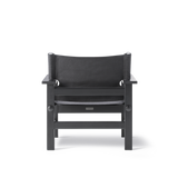 The Canvas Chair, schwarzlackierte Eiche, schwarzes Canvas von Børge Mogensen - 4 - Jacobsen Plus