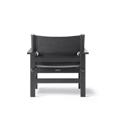 The Canvas Chair, schwarzlackierte Eiche, schwarzes Canvas von Børge Mogensen - 4 - Jacobsen Plus