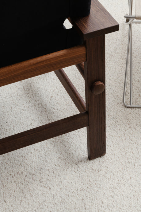 The Canvas Chair, geräucherte Eiche schwarzes Canvas von Børge Mogensen - 5 - Jacobsen Plus