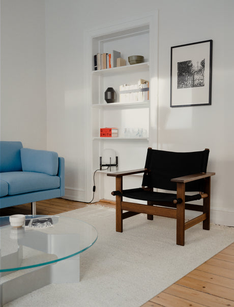 The Canvas Chair, geräucherte Eiche schwarzes Canvas von Børge Mogensen - 2 - Jacobsen Plus