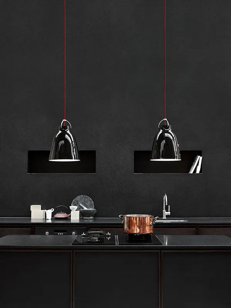 Caravaggio Pendelleuchte von Fritz Hansen - P1 (Ø165mm) / Schwarz - Jacobsen Plus