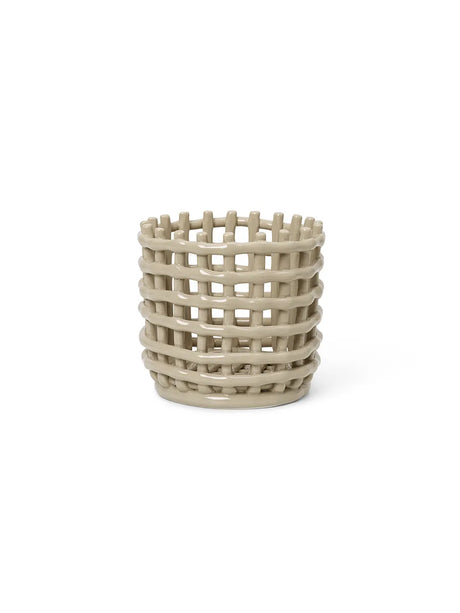 Keramik Basket, small von Ferm Living - Kaschmir - Jacobsen Plus