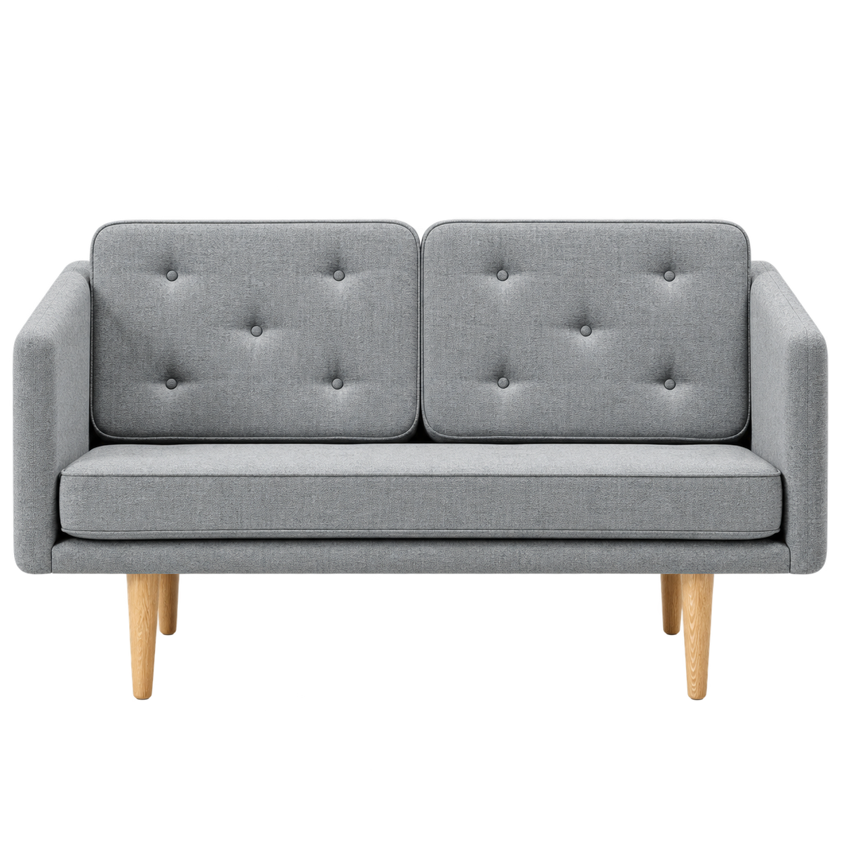 No. 1 Sofa 2-Sitzer, Mood von Børge Mogensen - Mood 1102 - Geölt Eiche - Jacobsen Plus