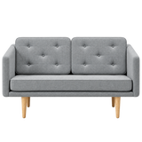 No. 1 Sofa 2-Sitzer, Mood von Børge Mogensen - Mood 1102 - Geölt Eiche - Jacobsen Plus