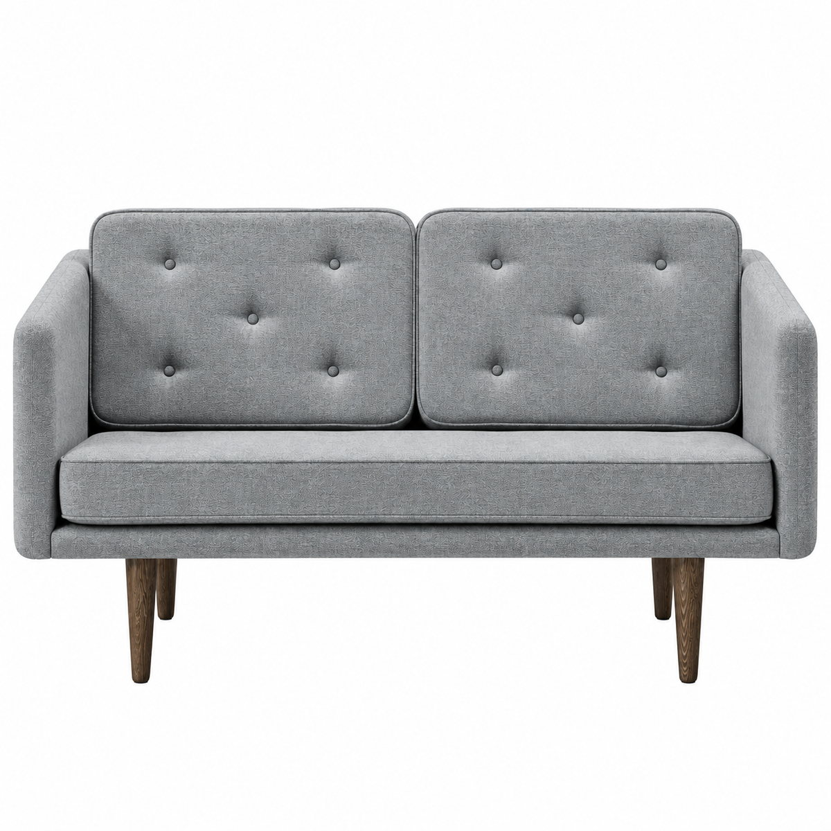 No. 1 Sofa 2-Sitzer, Mood von Børge Mogensen - Mood 1102 - Geräuchert Eiche gebeizt - Jacobsen Plus