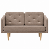 No. 1 Sofa 2-Sitzer, Mood von Børge Mogensen - Mood 1103 - Geölt Eiche - Jacobsen Plus