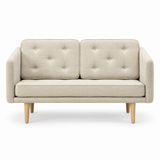 No. 1 Sofa 2-Sitzer, Mood von Børge Mogensen - Mood 1104 - Geölt Eiche - Jacobsen Plus