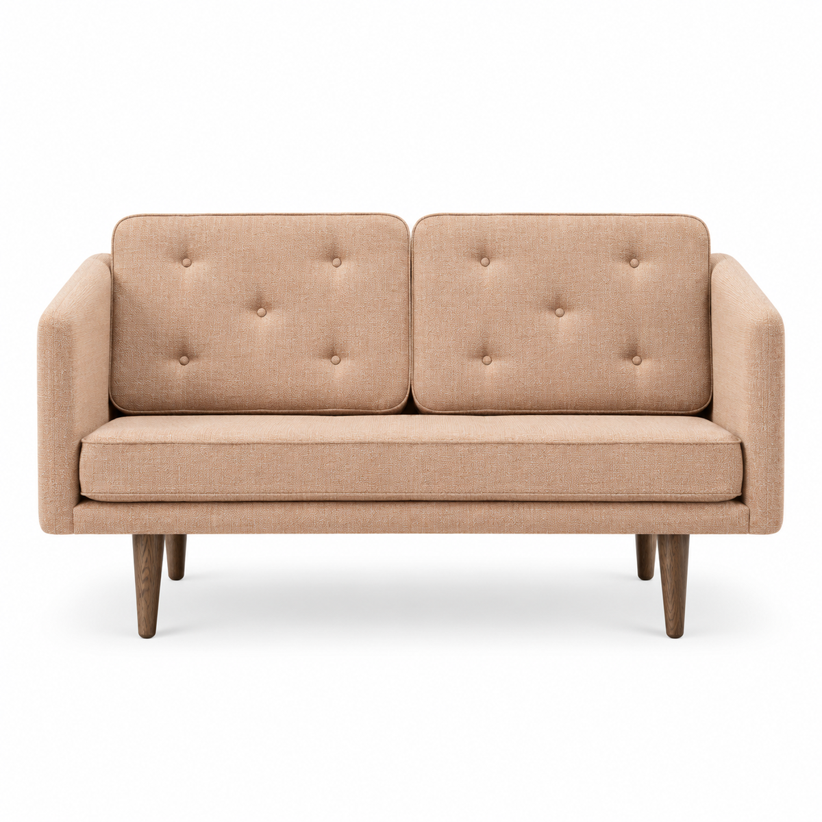 No. 1 Sofa 2-Sitzer, Mood von Børge Mogensen - Mood 1105 - Geräuchert Eiche gebeizt - Jacobsen Plus