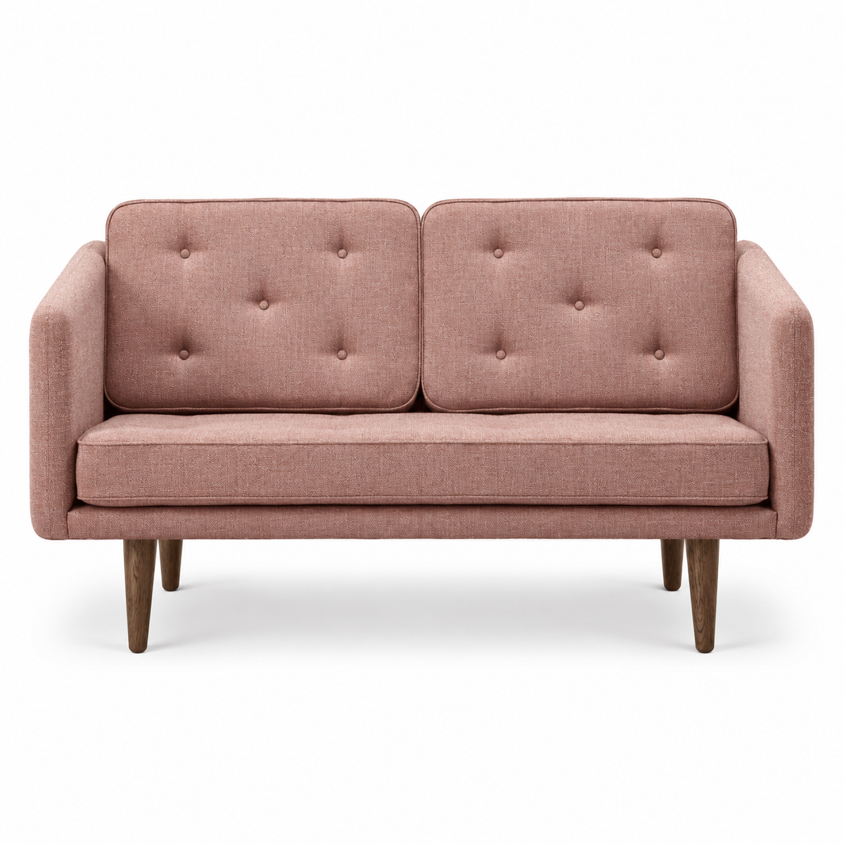 No. 1 Sofa 2-Sitzer, Mood von Børge Mogensen - Mood 1106 - Geräuchert Eiche gebeizt - Jacobsen Plus